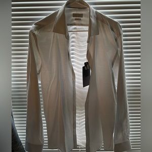 Zara dress shirt. Light grey/white